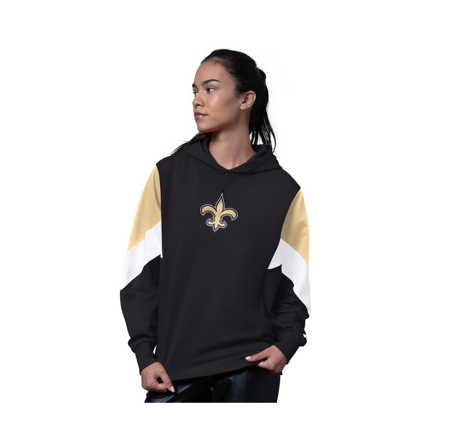 Women's Black New Orleans Saints Scrimmage Hoodie