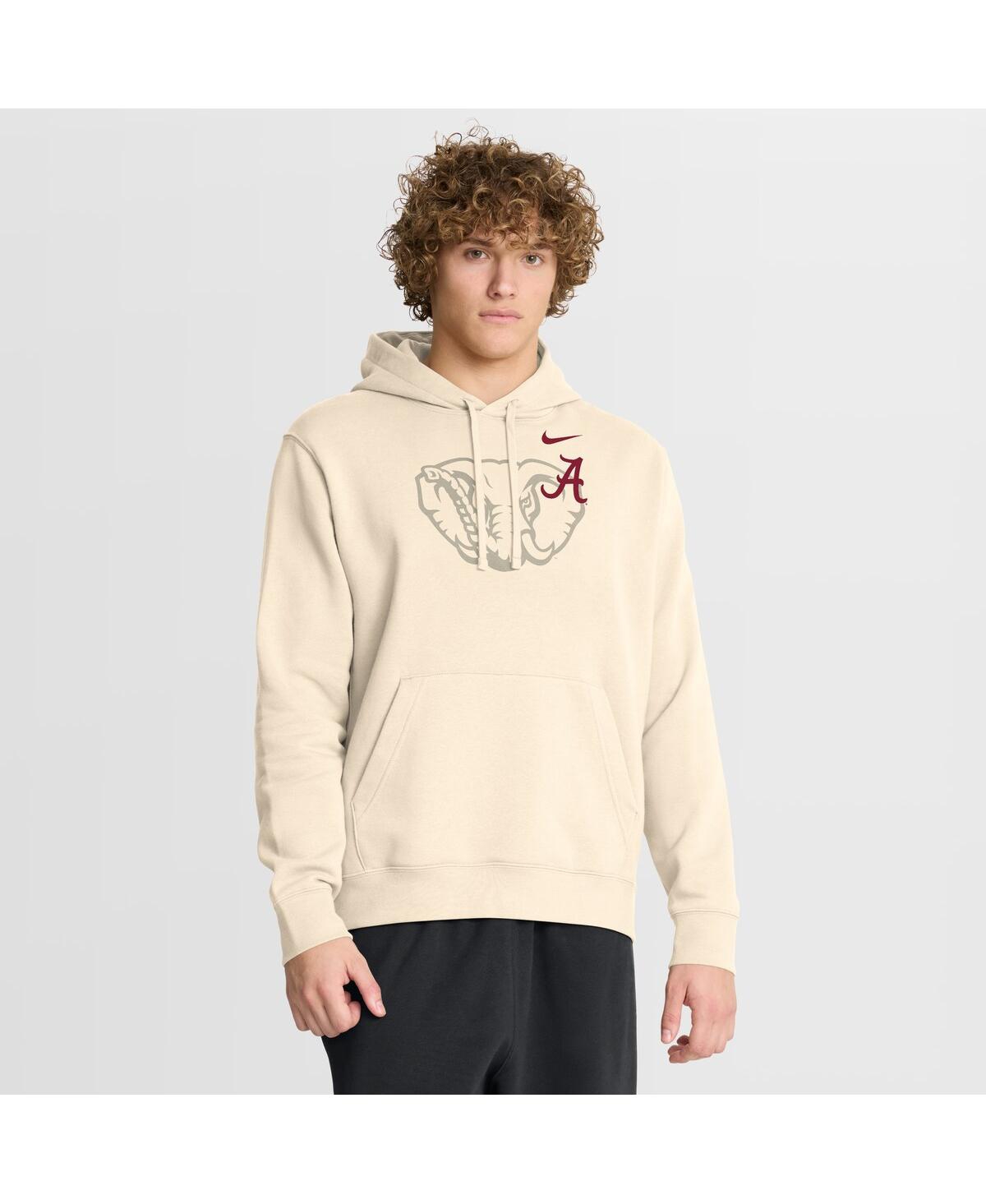 Nike Men's Cream Alabama Crimson Tide Campus Shadow Hoodie