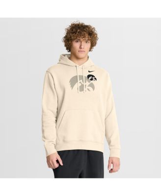 Nike - Men's Cream Iowa Hawkeyes Campus Shadow Hoodie