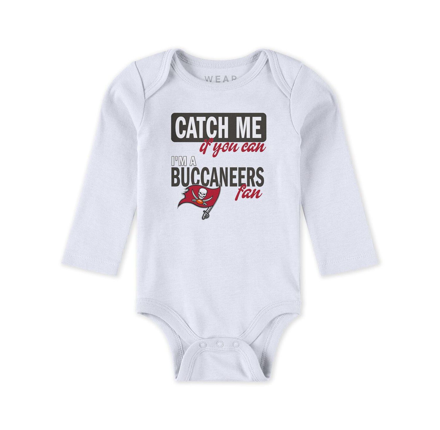 Baby Boys and Girls Newborn 3-Piece Tampa Bay Buccaneers Turn Me Around Bodysuits and Pant Set