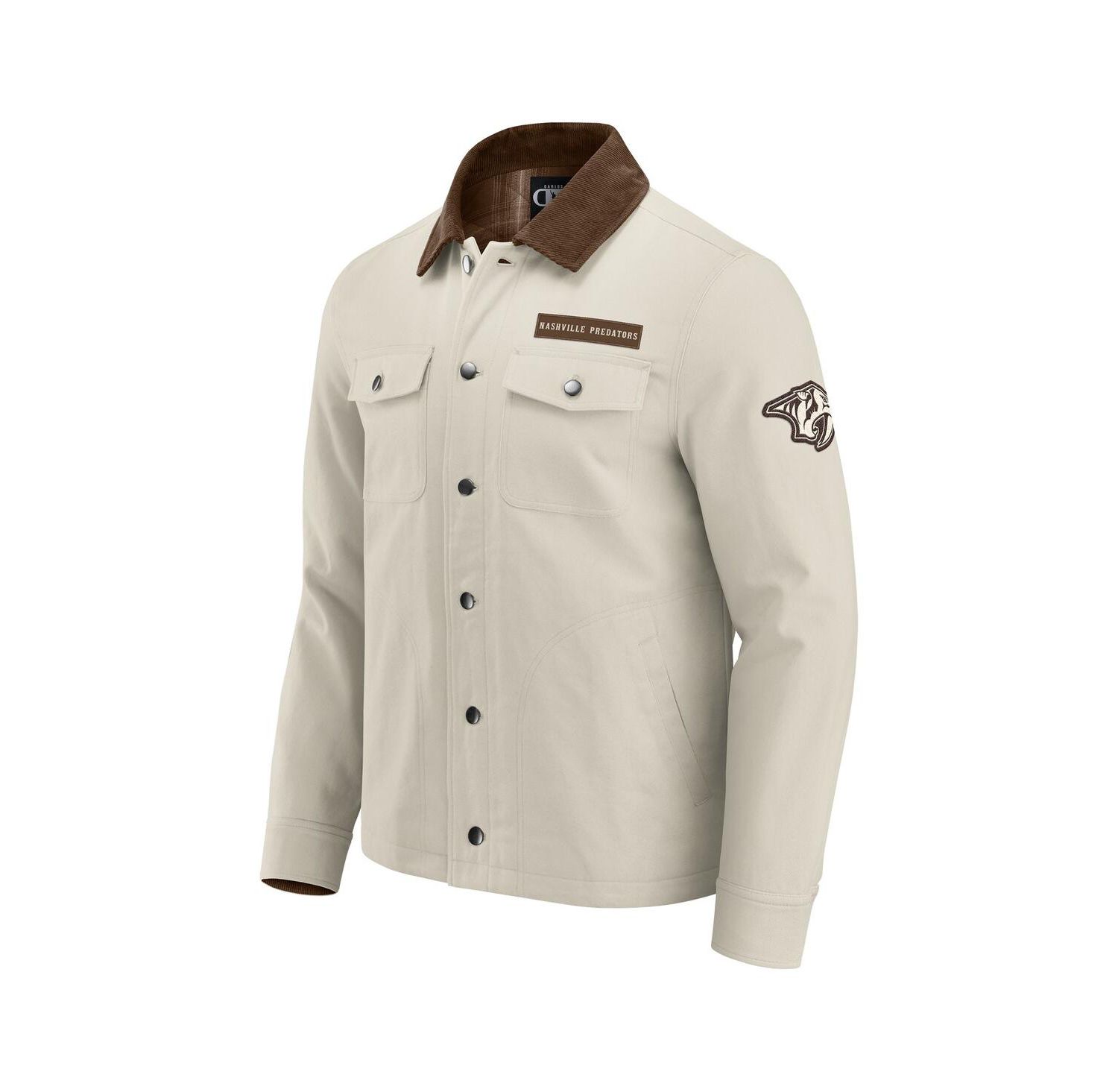 Darius Rucker Collection by Men's Tan Nashville Predators Midweight Canvas Full-Button Jacket
