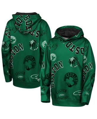 Outerstuff - Big Boys and Girls Green Boston Celtics Moving Violation Hoodie