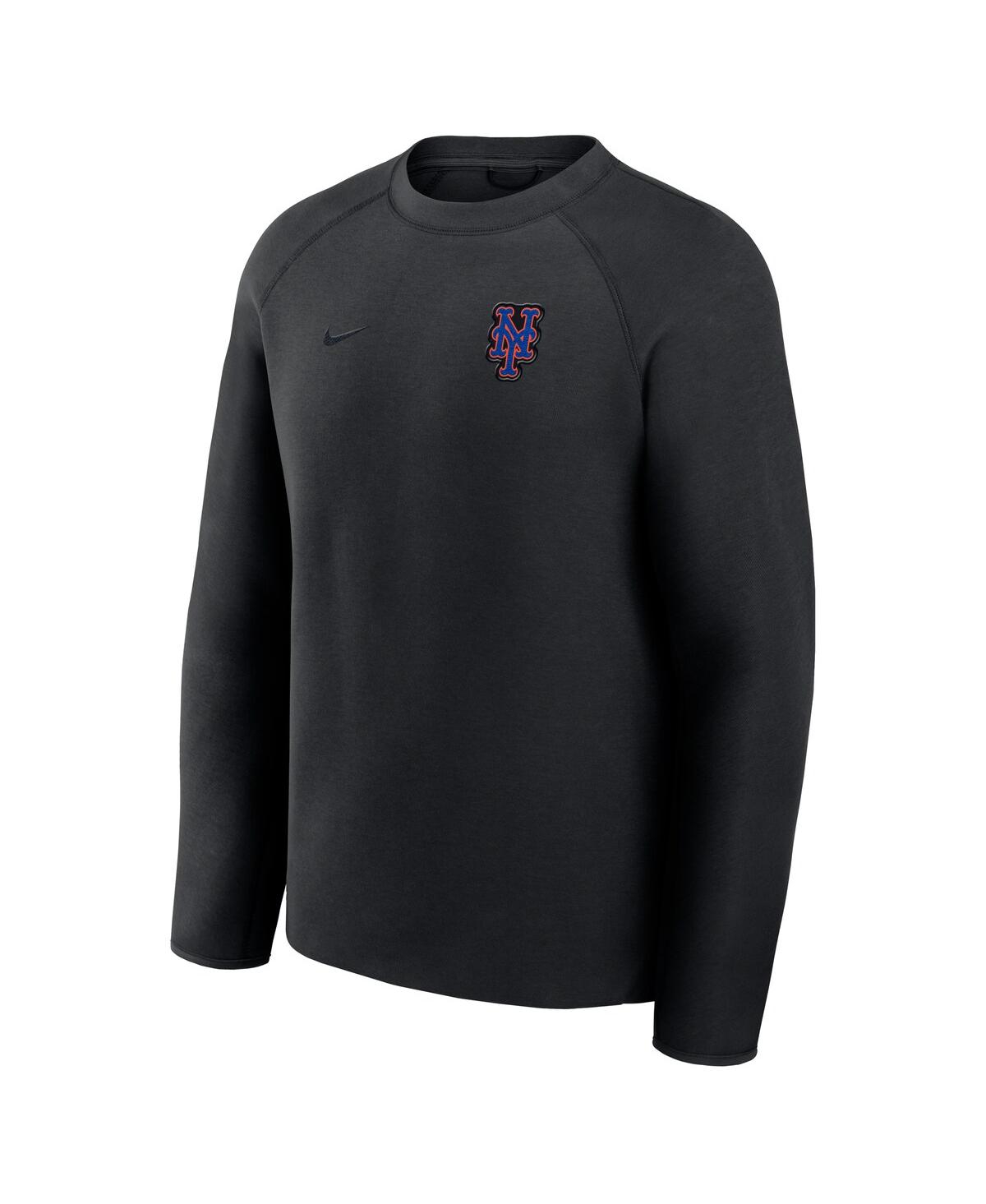 Nike Men's Black New York Mets Tech Fleece Raglan Sweatshirt
