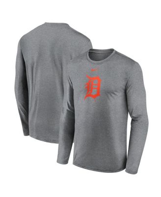 Nike - Men's Heather Gray Detroit Tigers Legend Fuse Dri-FIT Long Sleeve T-Shirt