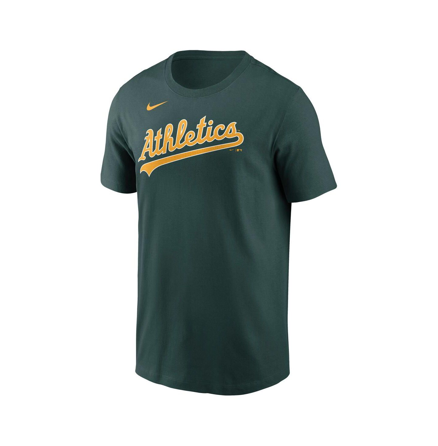 Мужская футболка Nike Nick Kurtz Green Athletics Fuse Name & Number — фото 2