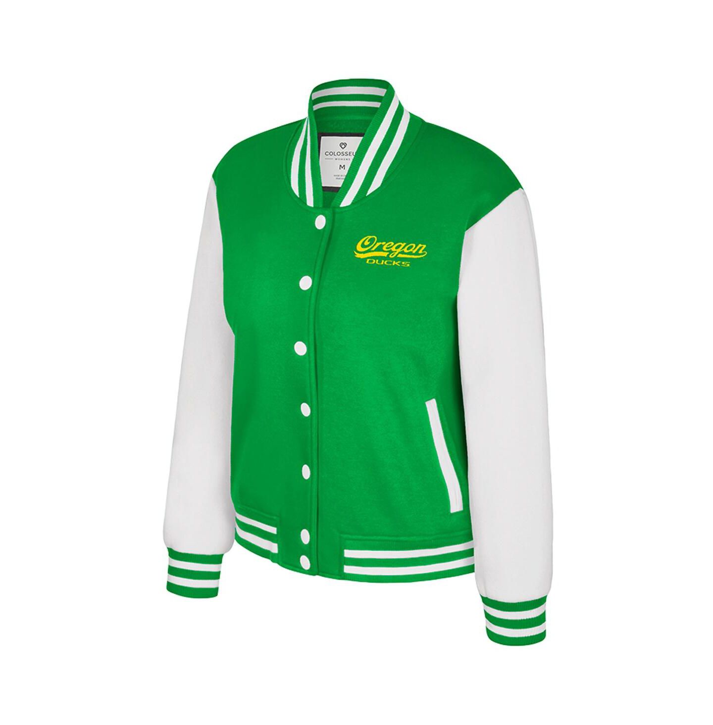 Женская куртка Colosseum Green Oregon Ducks French Baguette Full Snap Fleece — фото 2