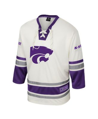 Men's Cream Kansas State Wildcats Puck Proud Fashion Hockey Jersey