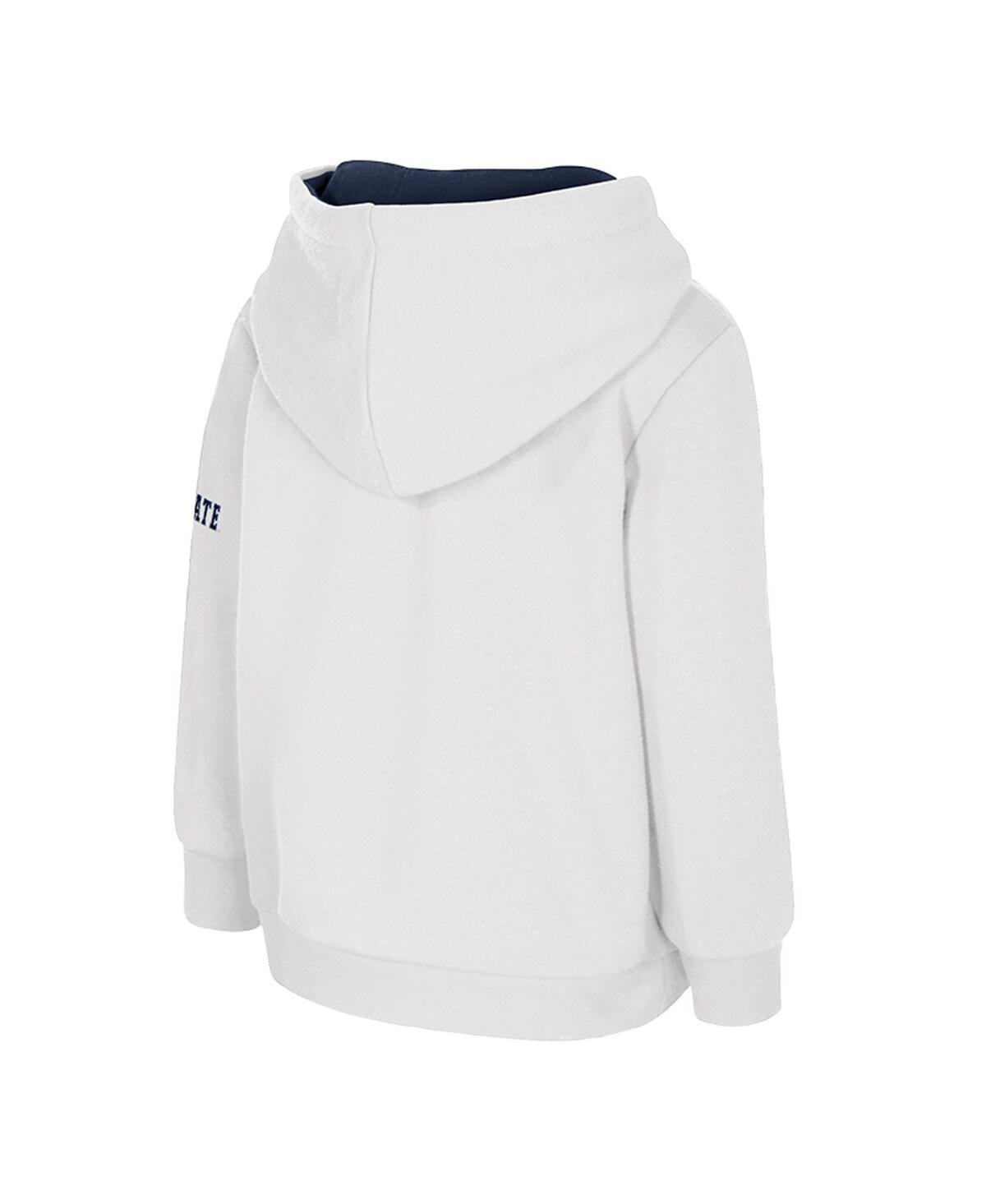 Colosseum Toddler White Penn State Nittany Lions Big Logo Volume Fleece Pullover Hoodie