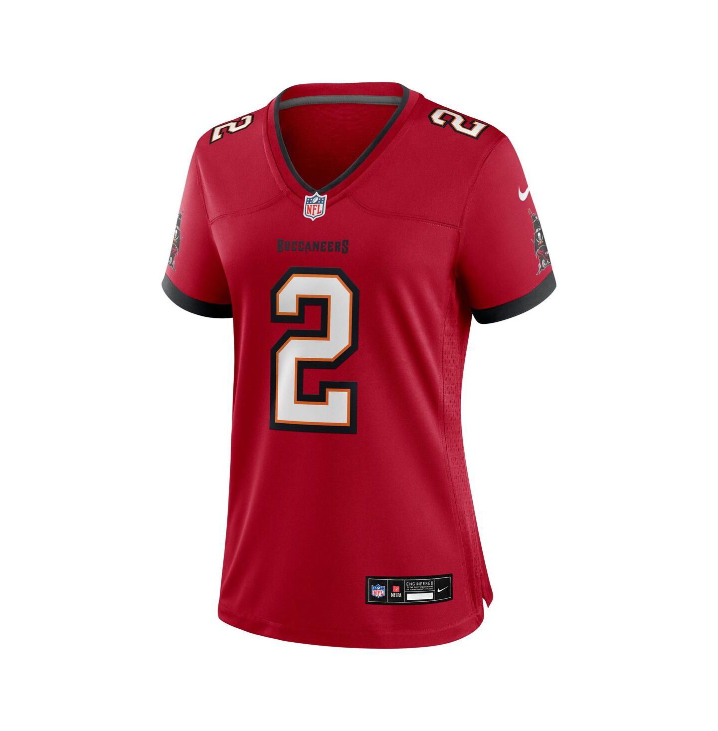 Женский топ Nike Emeka Egbuka Red Tampa Bay Buccaneers Team Game Jersey — фото 2