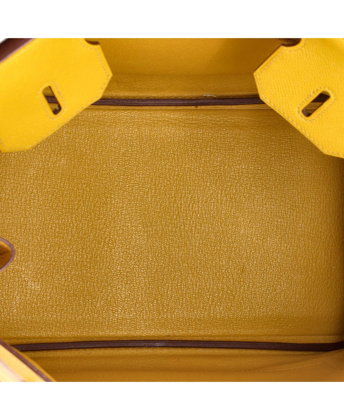 Pre-Owned HERMES Birkin 30 Handbag Yellow Epsom with Gold Hardware