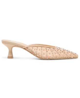 Women's Cleo Imitation Pearl Pointed Toe Mule Pumps