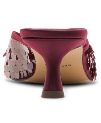 Women's Cleo Sequin Pointed Toe Mule Pumps