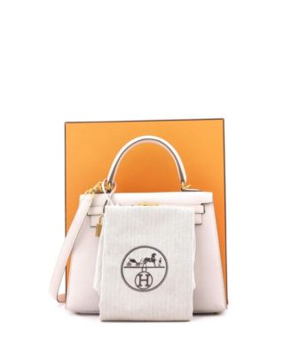 Kelly 25 Handbag Grey Epsom with Gold Hardware