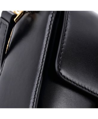 Small 4G Cube Chain Top Handle Bag Leather