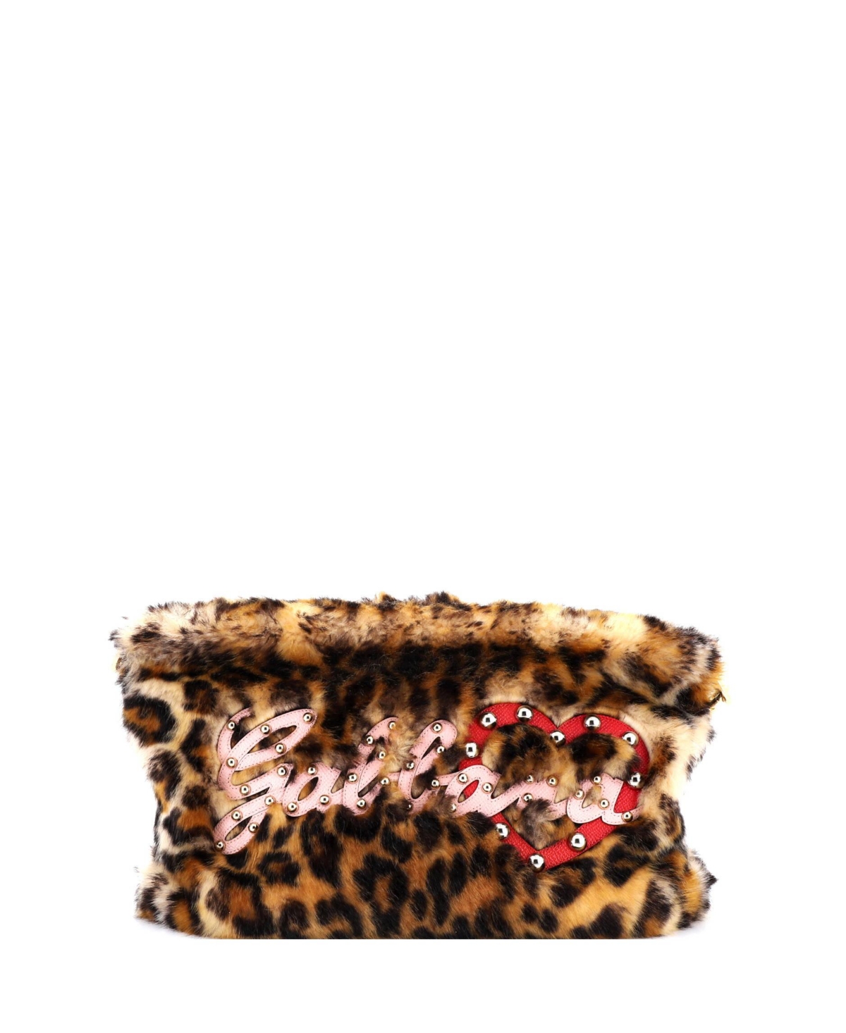 Pre-Owned Dolce & Gabbana Cleo Crossbody Bag Embellished Faux Fur