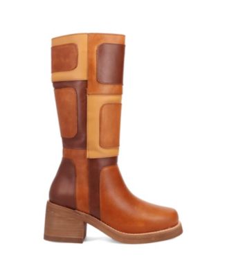 Women's Patches Leather Boot