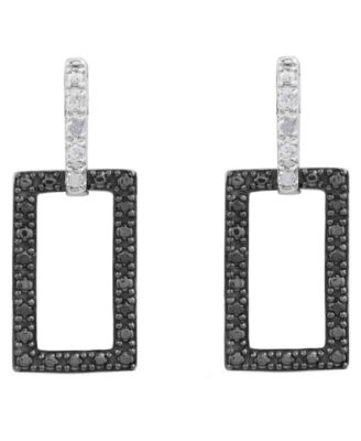Diamond Post Back Earrings (1/6 ct. t.w.) in Sterling Silver