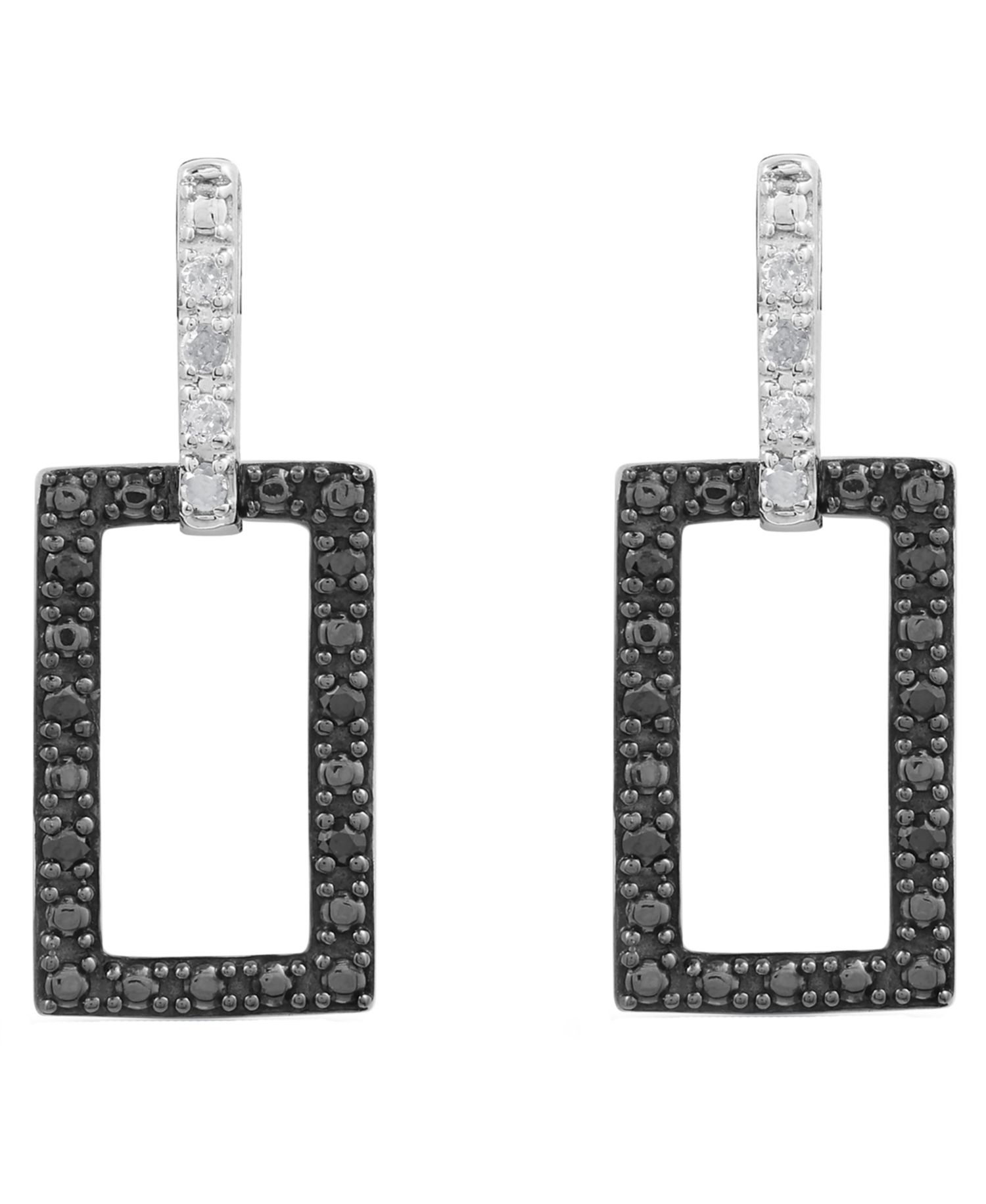 Diamond Post Back Earrings (1/6 ct. t.w.) in Sterling Silver