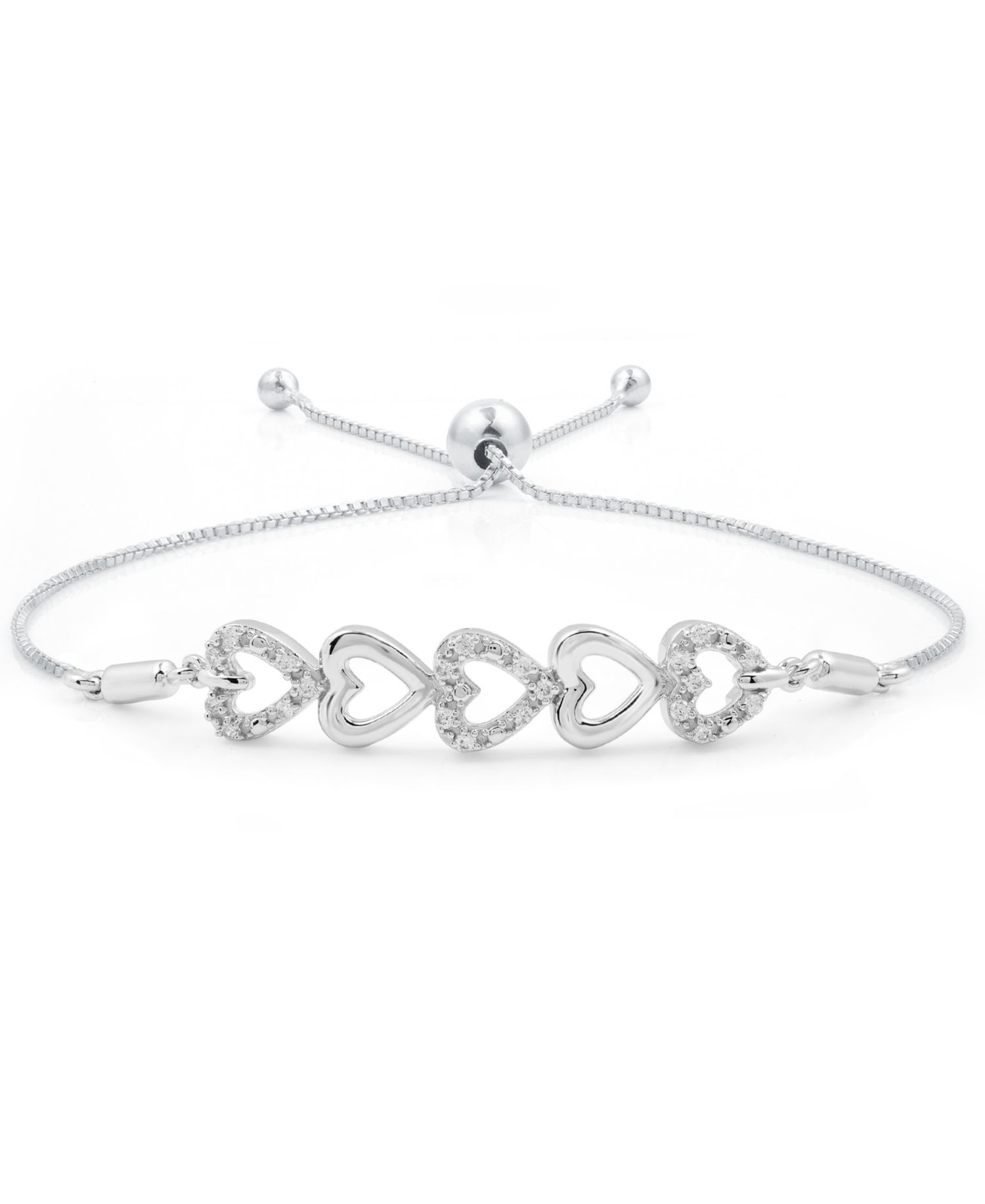 Diamond Bracelet (1/6 ct. t.w.) in Sterling Silver