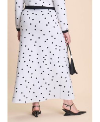 Women's Intarsia Trumpet Sweater Skirt