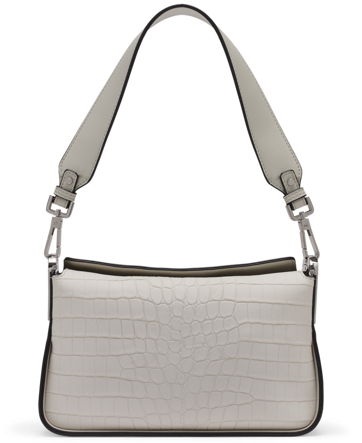 Macy's Fay Sueded Croc Medium Shoulder Bag