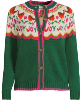 Women's Lofty Fair Isle Cardigan Sweater