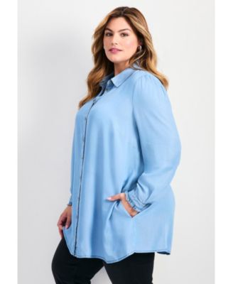 Women's Plus Size Sia Chambray Shirt