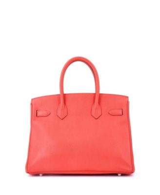 Birkin 30 Handbag Pink Epsom with Palladium Hardware