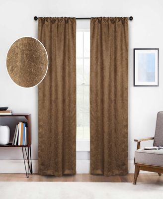 Senna Room Darkening Rod Pocket Curtain 2 Panels