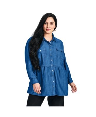 Women's Denim Tiered Shirt