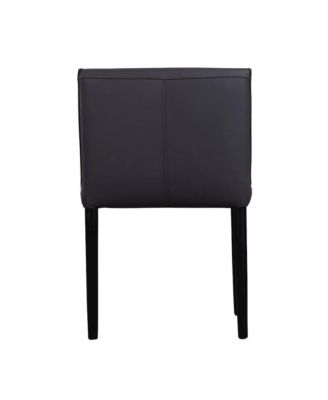 Rigel Full-Grain Leather Dining Chair, Gray (Set of 2