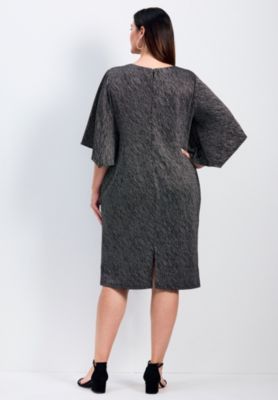 Women's Anastasia Metallic Knit Tie Front Dress