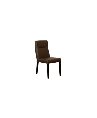 Verona Leather-Look Dining Chair, Brown (Set of 2)
