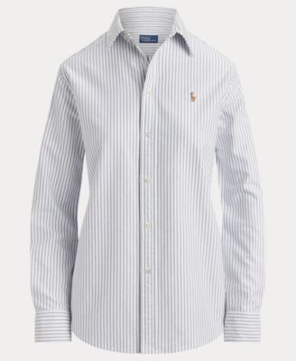 Women's Classic-Fit Striped Oxford Shirt