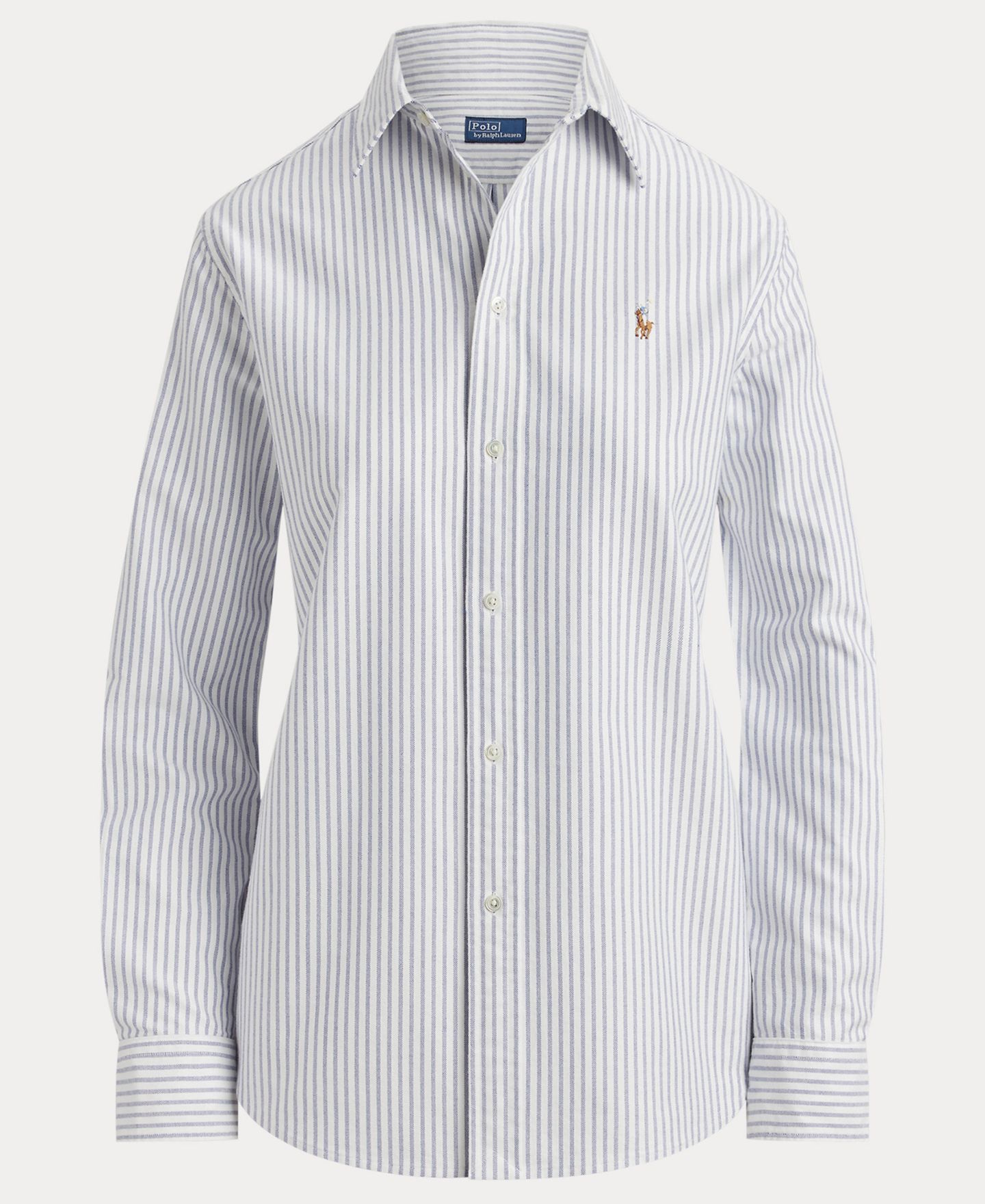 Женская рубашка Polo Ralph Lauren Classic-Fit Striped Oxford, цвет: Разноцветный — фото 5