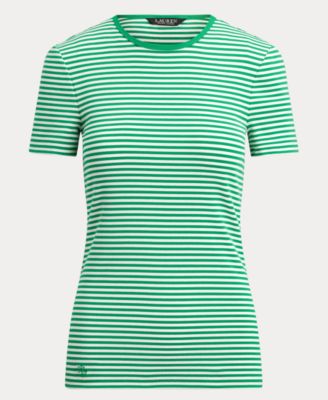 Women's Striped Short Sleeve Crew Neck T-Shirt