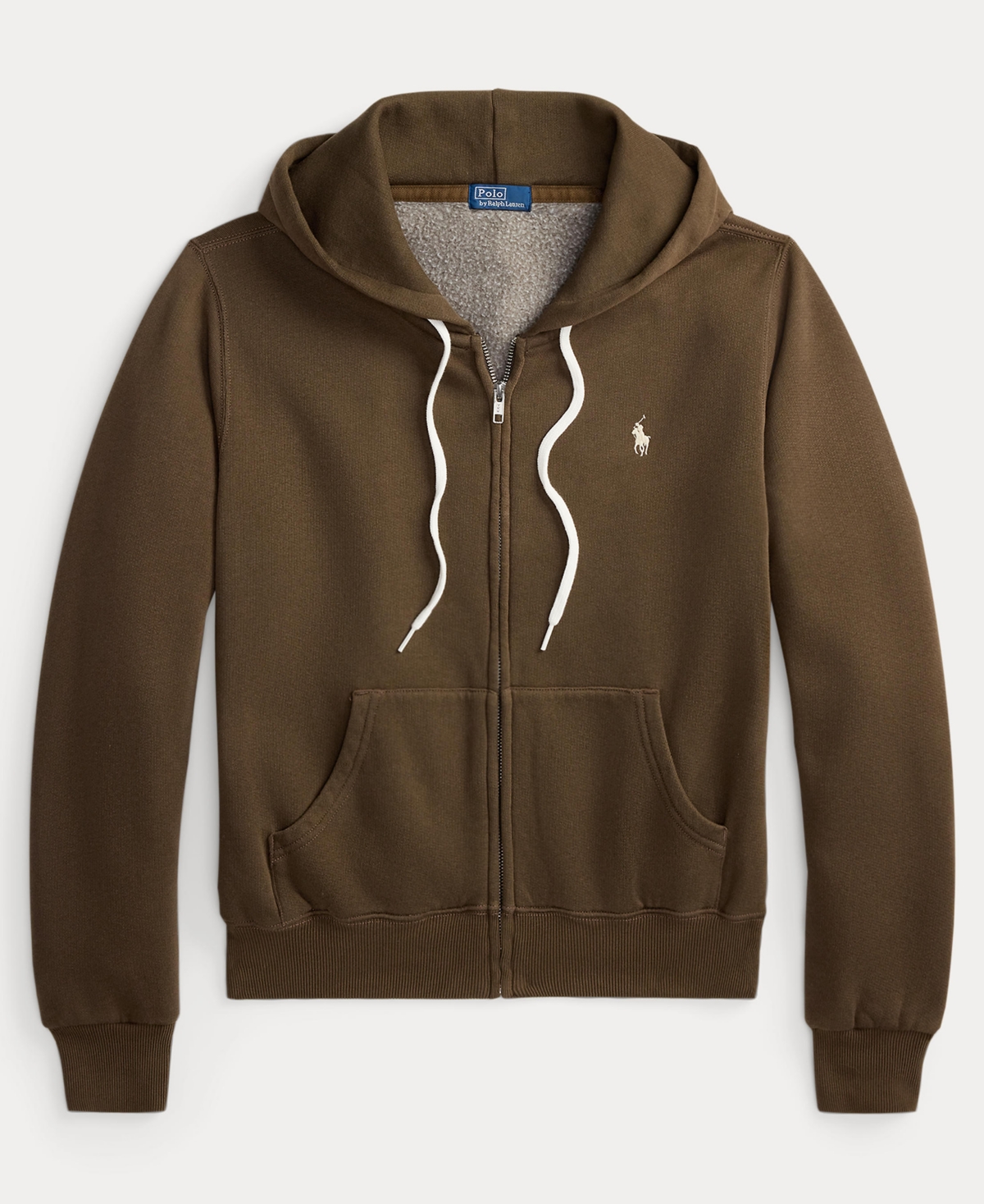 Polo Ralph Lauren Women's Fleece Full-zip Hoodie In Brown