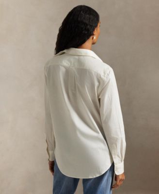 Women's Classic-Fit Cotton Twill Shirt