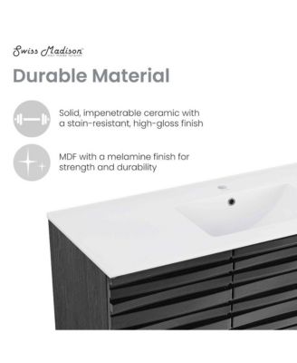 Cascade 48" Bathroom Vanity in Black