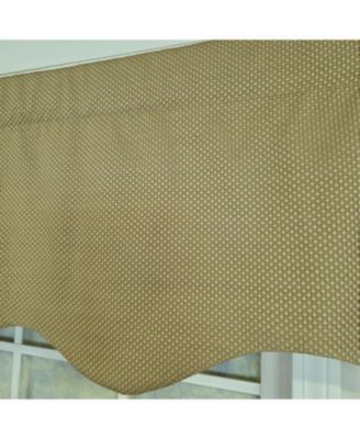 100% Cotton Basket Weave Regal With Poly/Cotton lining Rod Pocket Valance 50" x 15" Loden