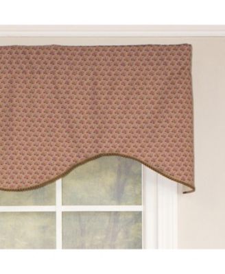 Meadow Cornice 100% Cotton with Fully Lined 3" Rod Pocket Valnance for Windows 50" x 17" Sage