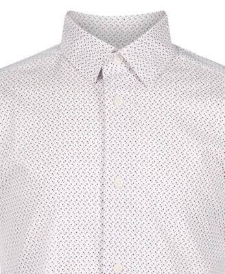 Boys' 8-20 Stretch Ditsy Dot Print Shirt