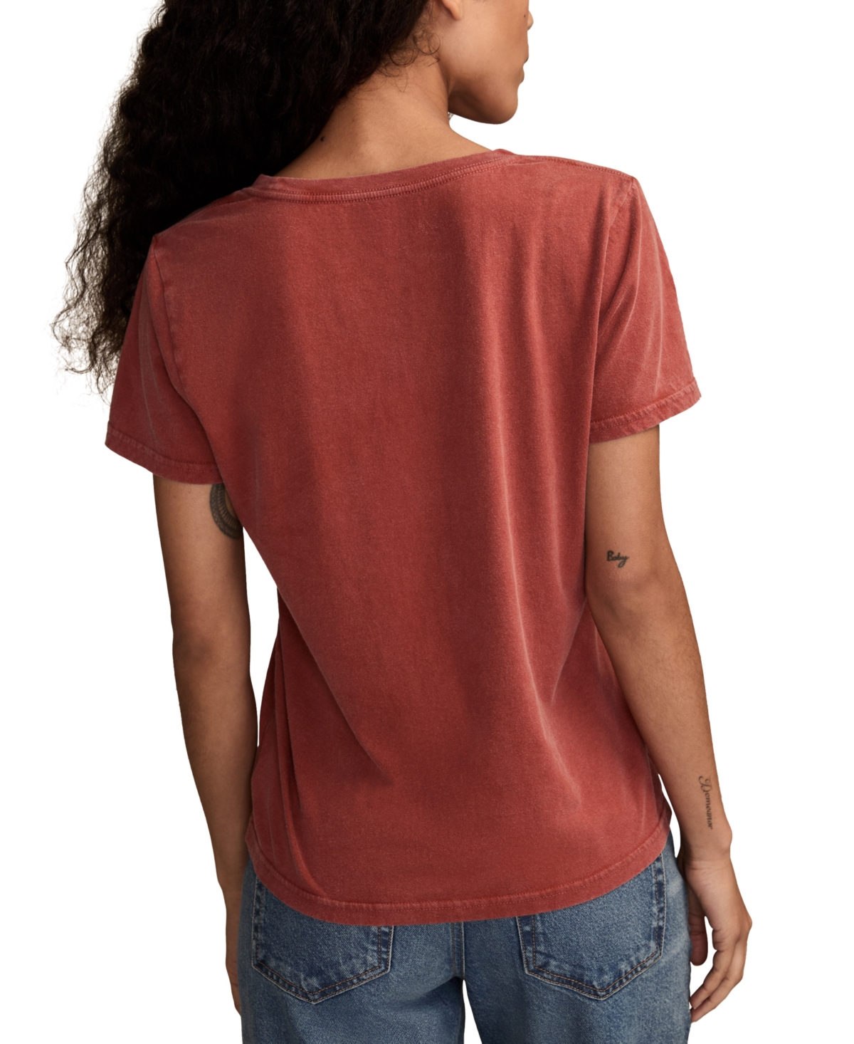 Lucky Brand Women's Coca Cola Christmas Bottle Crewneck T-Shirt