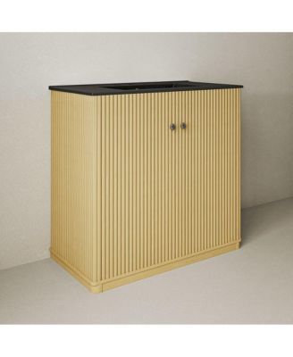 36" MDF Freestanding Bathroom Vanity, 3-Hole Widespread Sink Top