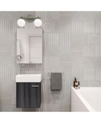 Colmer 18 Single, Black Walnut, One Cabinet, Bathroom Vanity