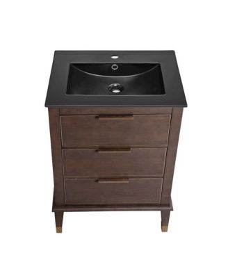 Hugo 24 in. Bathroom Vanity With Ceramic Sink Top