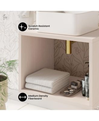 Concorde 24'' Wall-Hung Vanity In White Oak