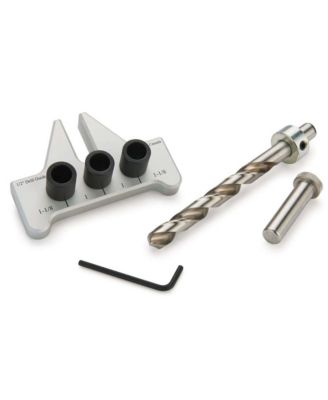 08352 1/2" Precision Dowelling Jig Kit Professional Wood Joinery Tool for Cabinet and Furniture