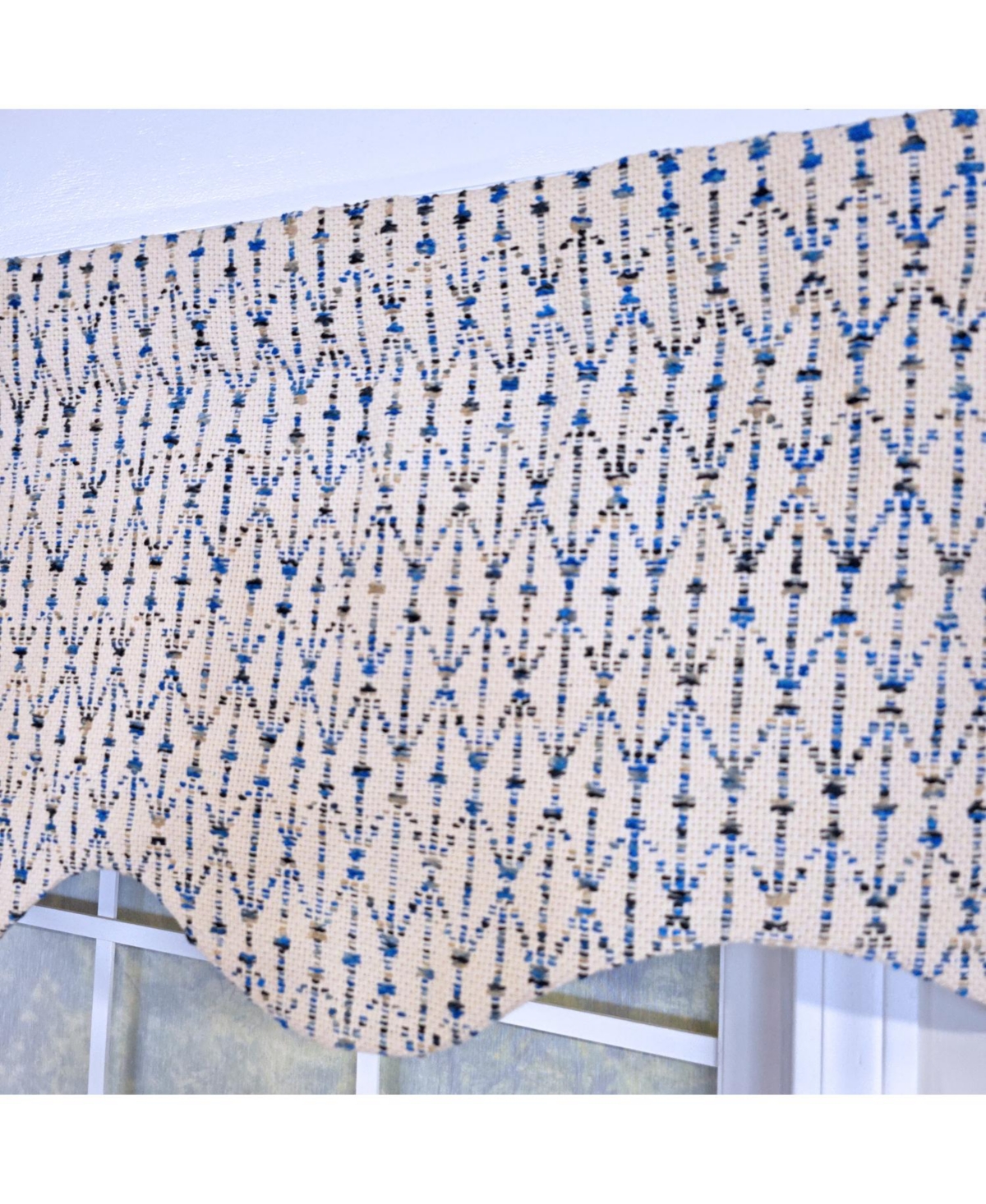 Rlf Home 100% Cotton Sassari Regal With Poly/Cotton Ivory lining Rod Pocket Valance 50" x 15" Natural