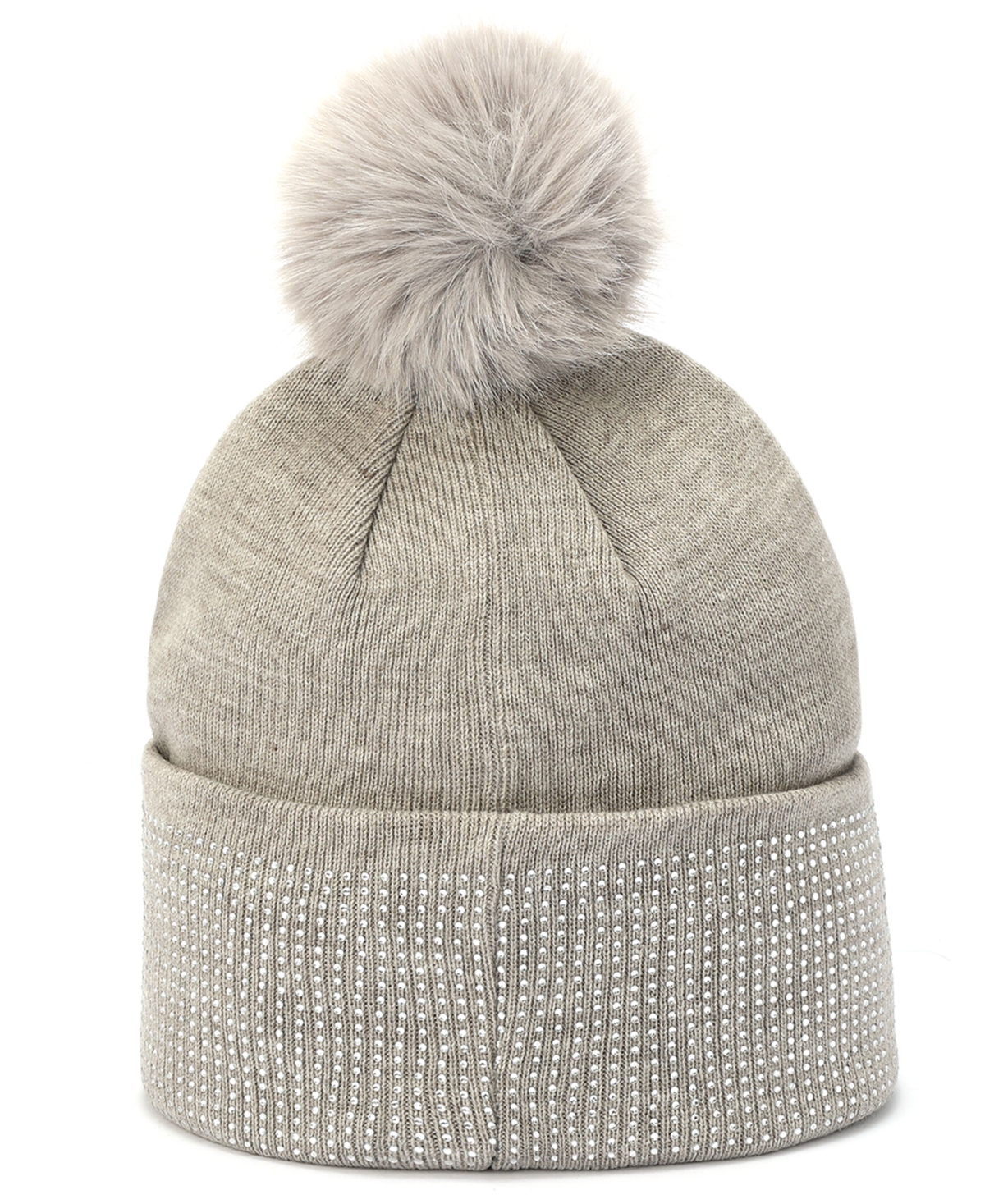 Michael Kors Michael  Women's Fine Crystal Cuff Hat In Gray
